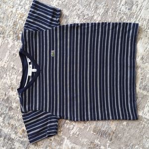 Boys Lacoste V-neck shirt size 6